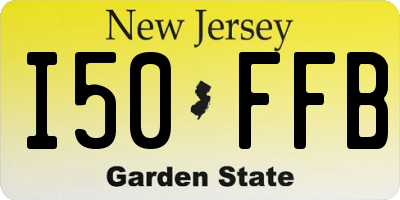NJ license plate I50FFB