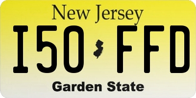 NJ license plate I50FFD