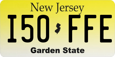 NJ license plate I50FFE