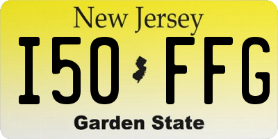 NJ license plate I50FFG