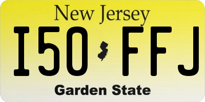 NJ license plate I50FFJ