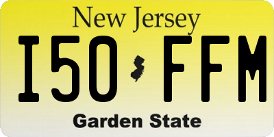 NJ license plate I50FFM