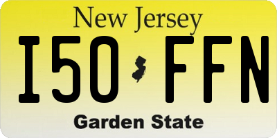 NJ license plate I50FFN