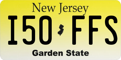 NJ license plate I50FFS