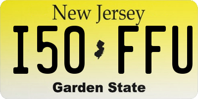 NJ license plate I50FFU