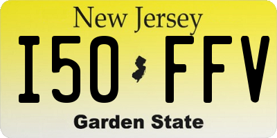 NJ license plate I50FFV