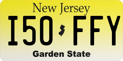 NJ license plate I50FFY