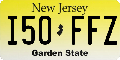 NJ license plate I50FFZ
