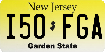 NJ license plate I50FGA