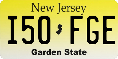 NJ license plate I50FGE