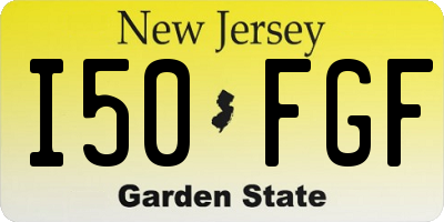 NJ license plate I50FGF