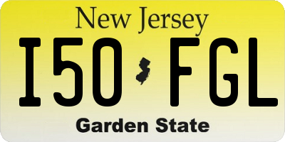 NJ license plate I50FGL