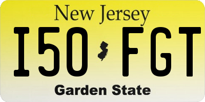 NJ license plate I50FGT