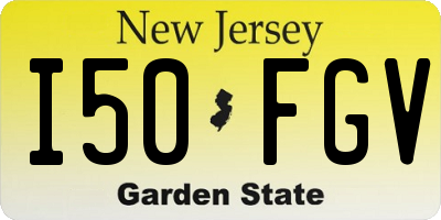 NJ license plate I50FGV
