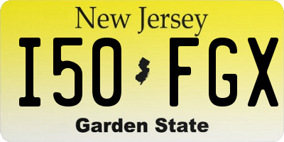 NJ license plate I50FGX