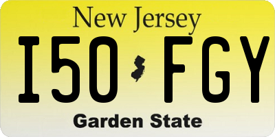 NJ license plate I50FGY