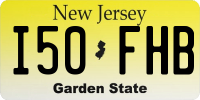 NJ license plate I50FHB