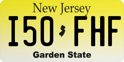 NJ license plate I50FHF