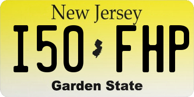 NJ license plate I50FHP