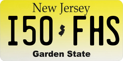 NJ license plate I50FHS