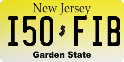 NJ license plate I50FIB