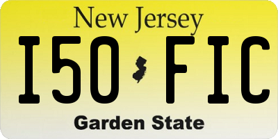 NJ license plate I50FIC