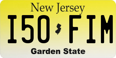 NJ license plate I50FIM