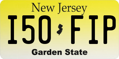 NJ license plate I50FIP