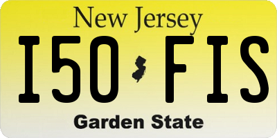 NJ license plate I50FIS