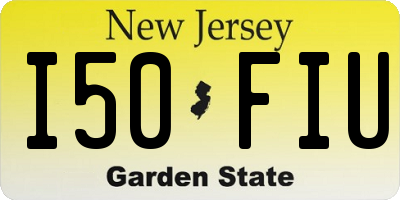 NJ license plate I50FIU