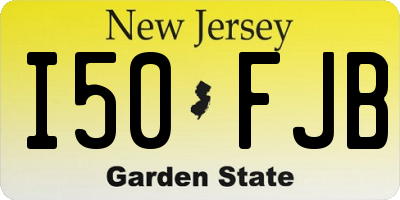 NJ license plate I50FJB