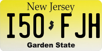 NJ license plate I50FJH