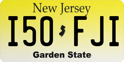 NJ license plate I50FJI