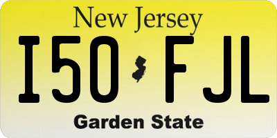 NJ license plate I50FJL