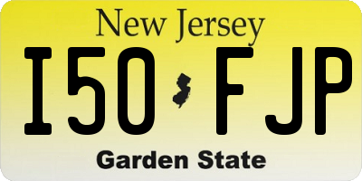 NJ license plate I50FJP