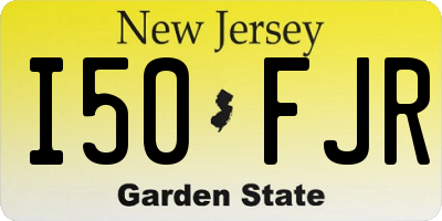 NJ license plate I50FJR