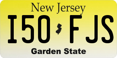 NJ license plate I50FJS