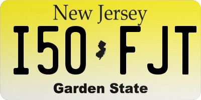 NJ license plate I50FJT