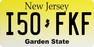 NJ license plate I50FKF