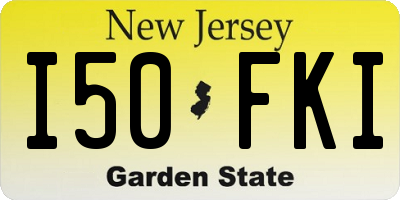 NJ license plate I50FKI