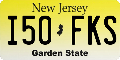 NJ license plate I50FKS