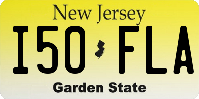 NJ license plate I50FLA