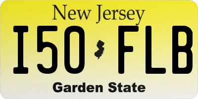 NJ license plate I50FLB