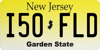 NJ license plate I50FLD