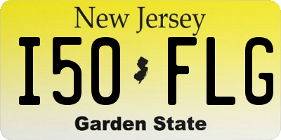 NJ license plate I50FLG