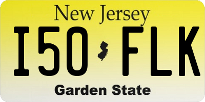 NJ license plate I50FLK