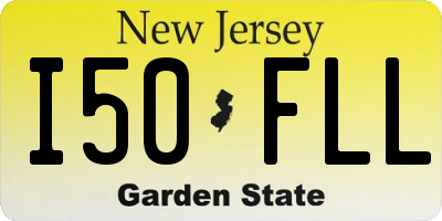 NJ license plate I50FLL