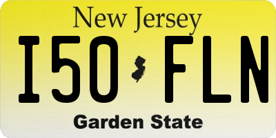 NJ license plate I50FLN