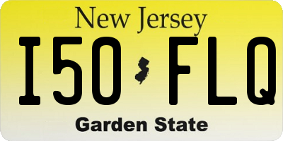 NJ license plate I50FLQ