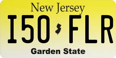NJ license plate I50FLR
